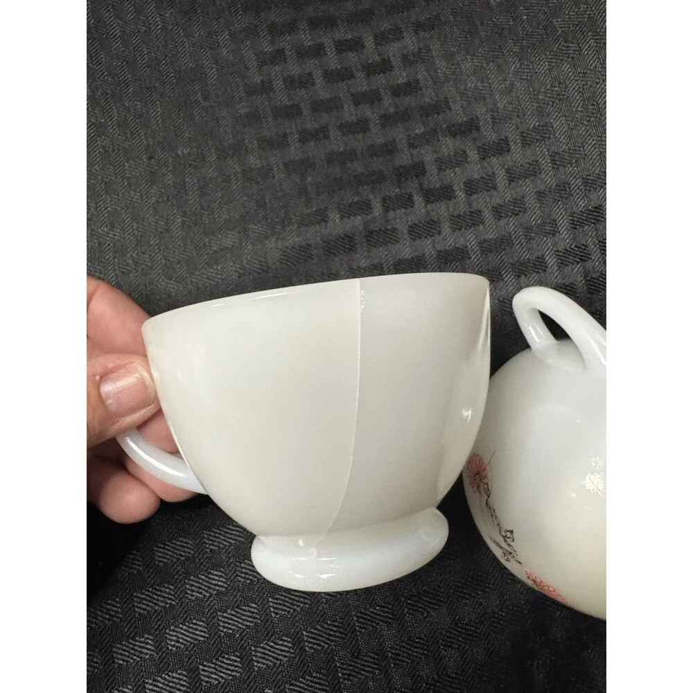 4 Piece Snack Tray With Teacups